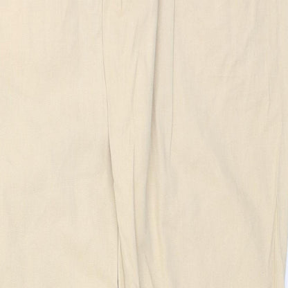 International Womens Brown  Cotton Trousers  Size 8 L28 in Regular