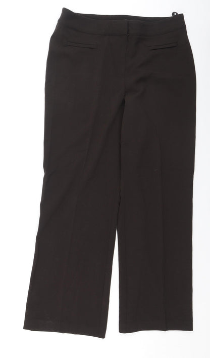 Womens UK Size 12 Sarah Hamilton Regular Fit  Green Trousers