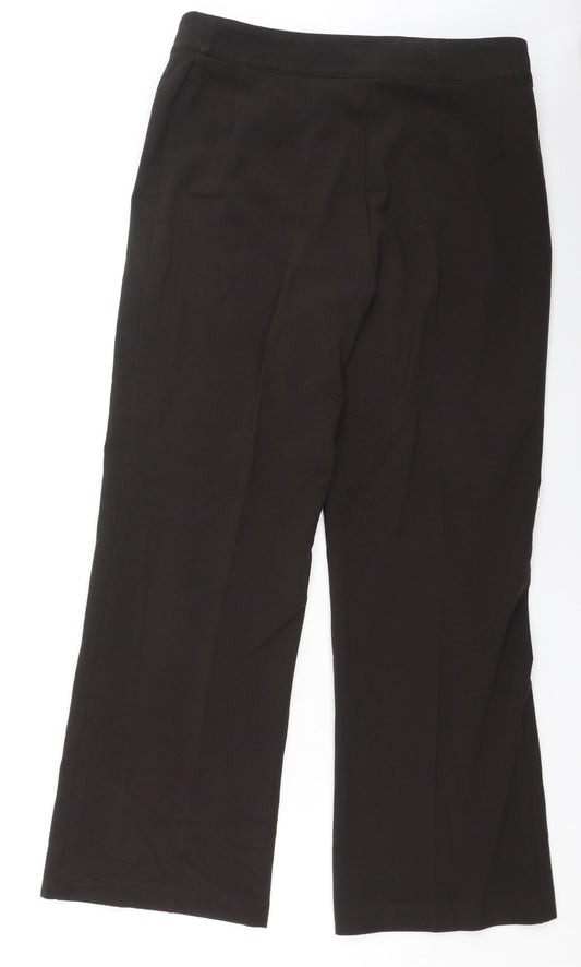 Womens UK Size 12 Sarah Hamilton Regular Fit  Green Trousers