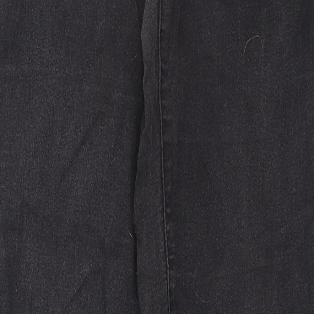 Denim & Co. Womens Black  Cotton Skinny Jeans Size 12 L27 in Regular