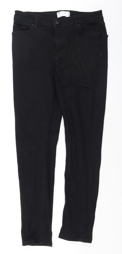 ASOS Womens Black  Cotton Skinny Jeans Size 30 L30 in Regular