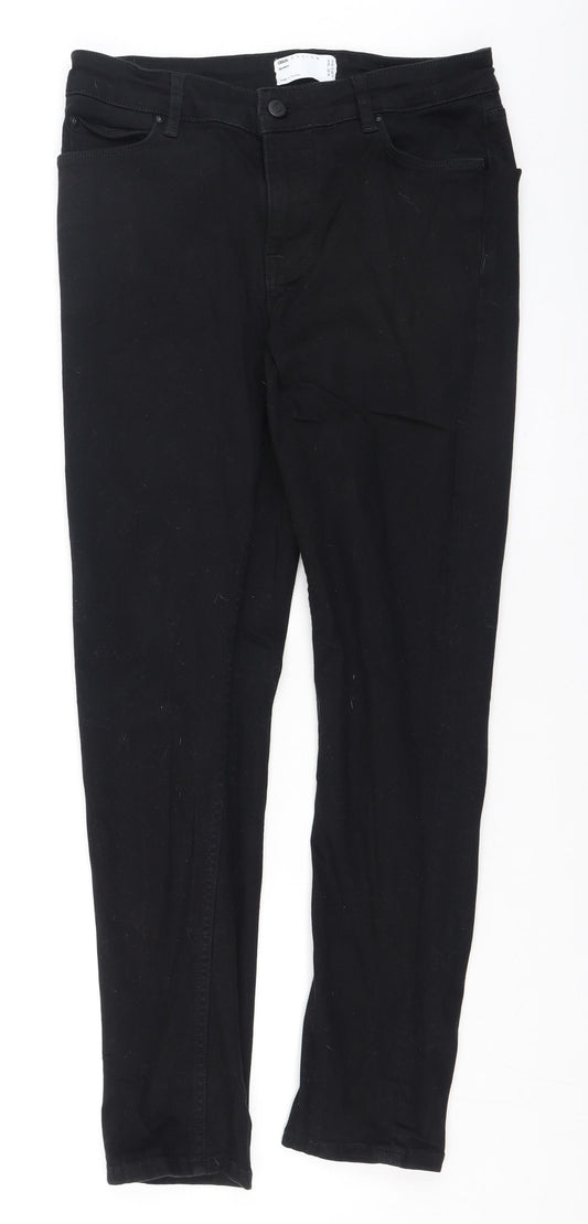 ASOS Womens Black  Cotton Skinny Jeans Size 30 L30 in Regular