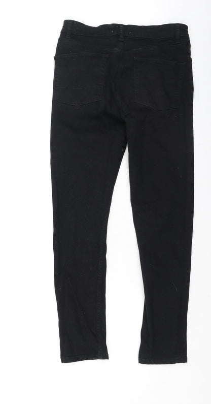 ASOS Womens Black  Cotton Skinny Jeans Size 30 L30 in Regular