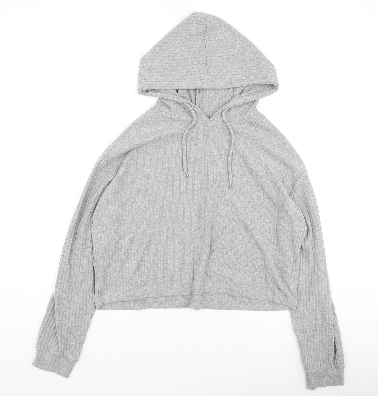 Primark Womens Grey Round Neck  Polyester Pullover Jumper Size S