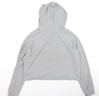 Primark Womens Grey Round Neck  Polyester Pullover Jumper Size S