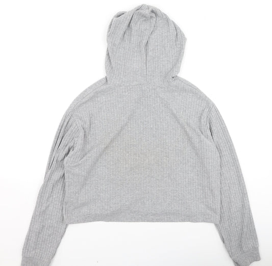 Primark Womens Grey Round Neck  Polyester Pullover Jumper Size S