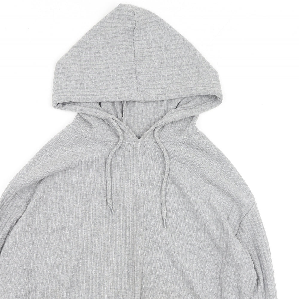 Primark Womens Grey Round Neck  Polyester Pullover Jumper Size S