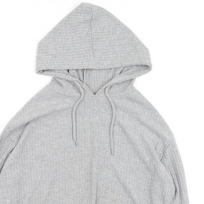 Primark Womens Grey Round Neck  Polyester Pullover Jumper Size S