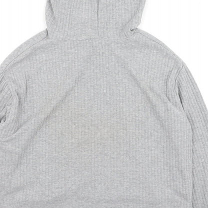 Primark Womens Grey Round Neck  Polyester Pullover Jumper Size S