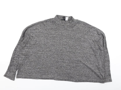 Womens UK Size L Divided Grey Pullover Jumper