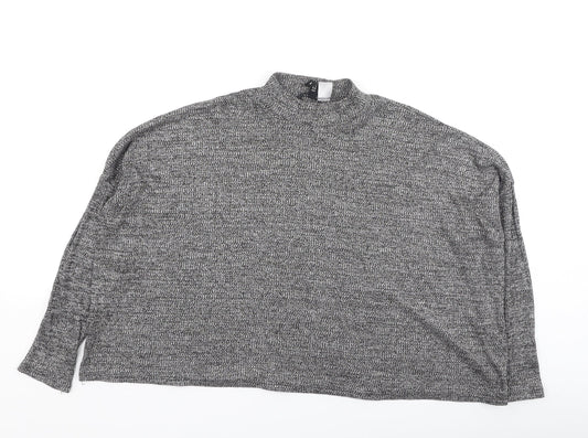 Womens UK Size L Divided Grey Pullover Jumper
