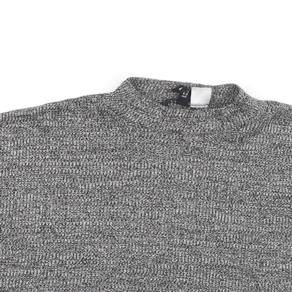 Womens UK Size L Divided Grey Pullover Jumper