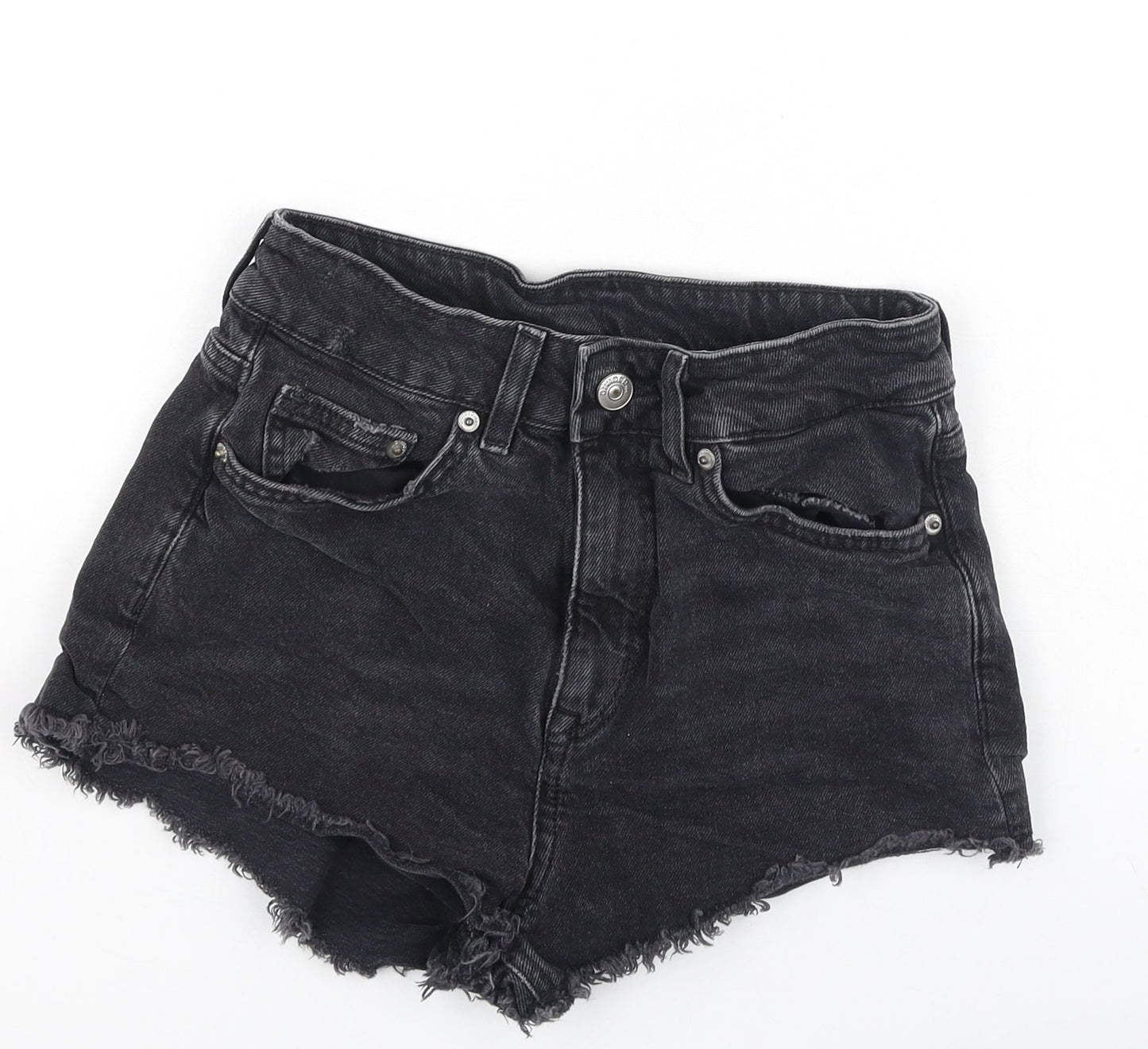 Divided Womens Grey  Cotton Hot Pants Shorts Size 34 L3 in Regular