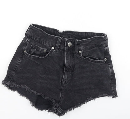 Divided Womens Grey  Cotton Hot Pants Shorts Size 34 L3 in Regular