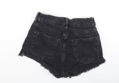 Divided Womens Grey  Cotton Hot Pants Shorts Size 34 L3 in Regular