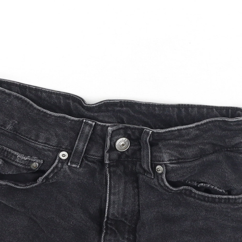 Divided Womens Grey  Cotton Hot Pants Shorts Size 34 L3 in Regular