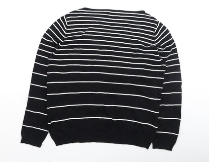 Womens UK Size 12 Debenhams Black Pullover Jumper