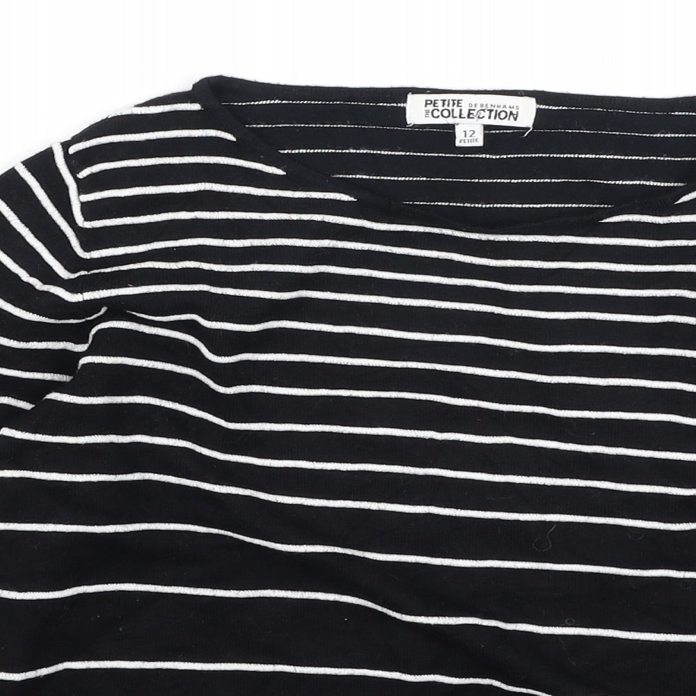 Womens UK Size 12 Debenhams Black Pullover Jumper