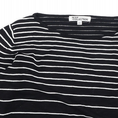 Womens UK Size 12 Debenhams Black Pullover Jumper