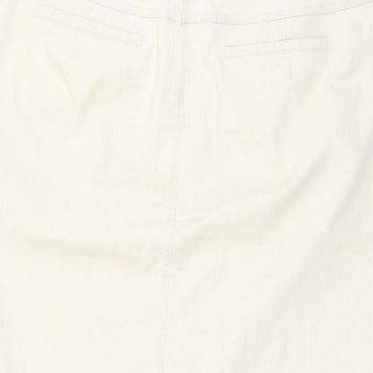 Gerry Weber Womens Beige  Cotton A-Line Skirt Size 38