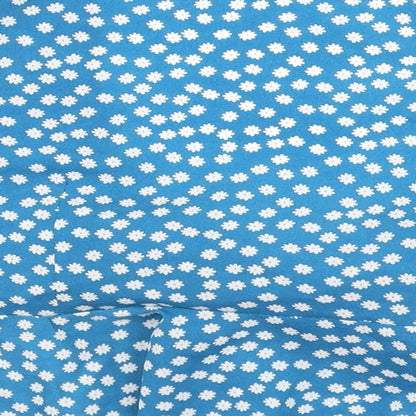 SheIn Womens Blue Floral Polyester Basic Blouse Size M V-Neck