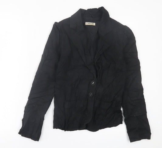 Cherokee Womens Black   Jacket Blazer Size 8  Button