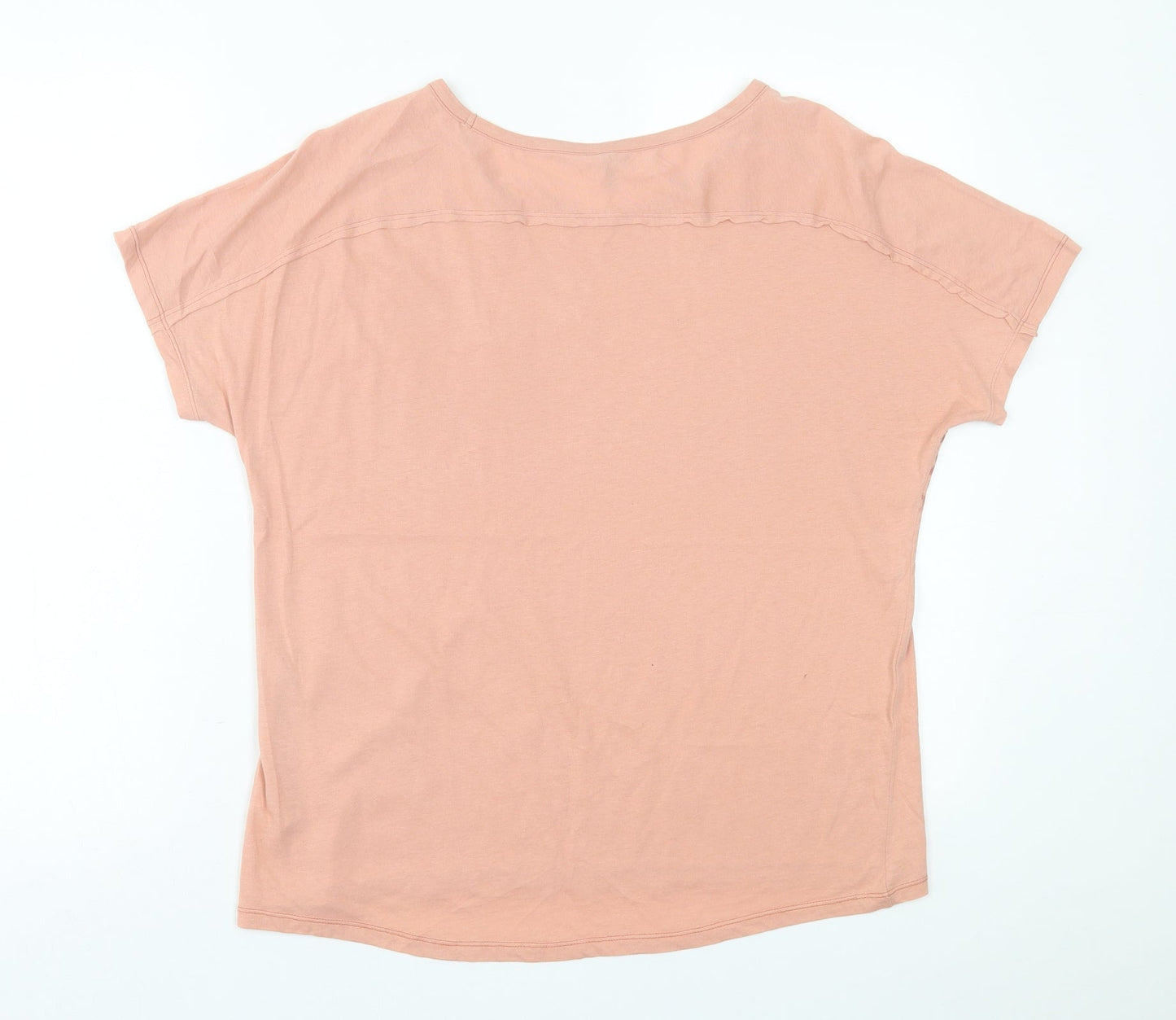 Womens UK Size M United Colors of Benetton Pink Basic T-Shirt