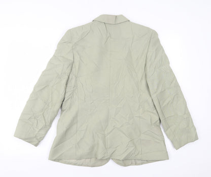 St. Michael Womens Green   Jacket Blazer Size 16  Button