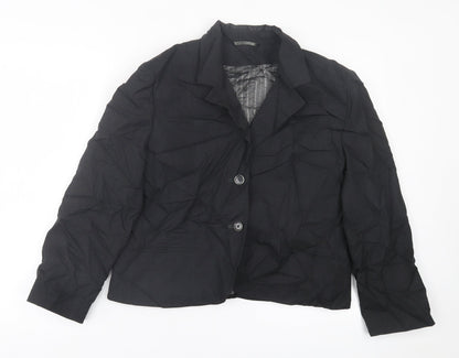 Waredrobe Womens Black   Jacket Blazer Size 14  Button