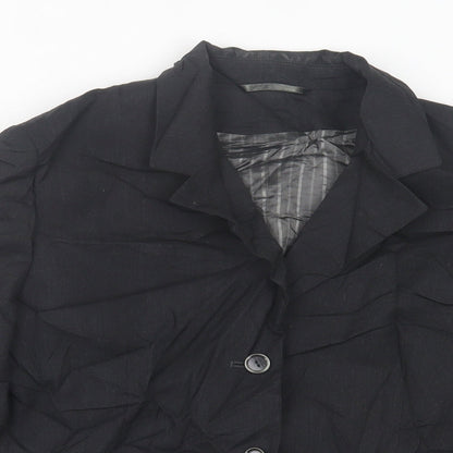 Waredrobe Womens Black   Jacket Blazer Size 14  Button