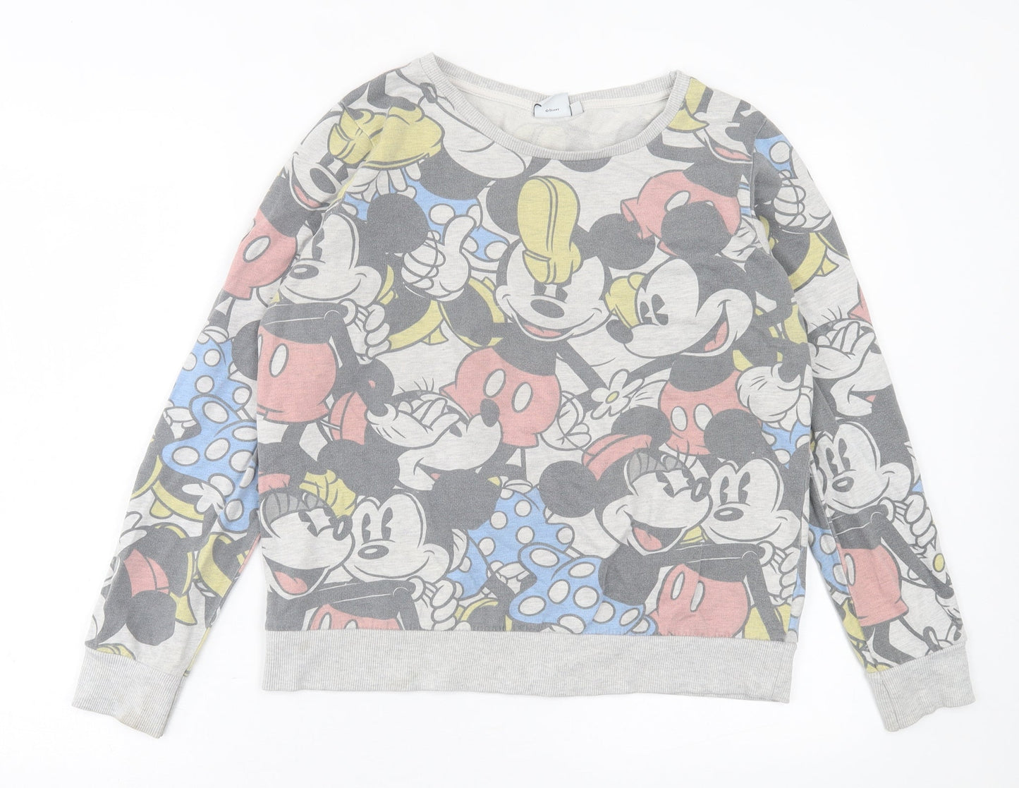 Womens UK Size 14 Disney Multicoloured Pullover Sweatshirt