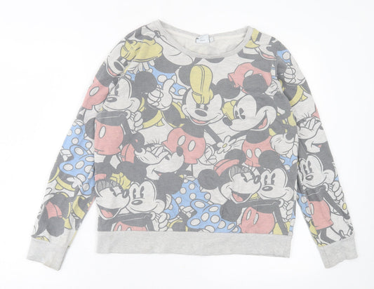 Womens UK Size 14 Disney Multicoloured Pullover Sweatshirt