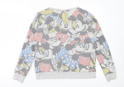 Womens UK Size 14 Disney Multicoloured Pullover Sweatshirt