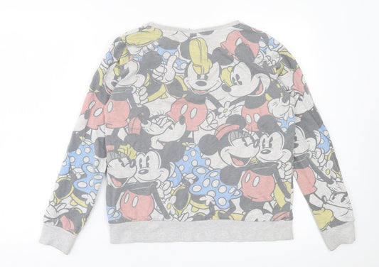 Womens UK Size 14 Disney Multicoloured Pullover Sweatshirt