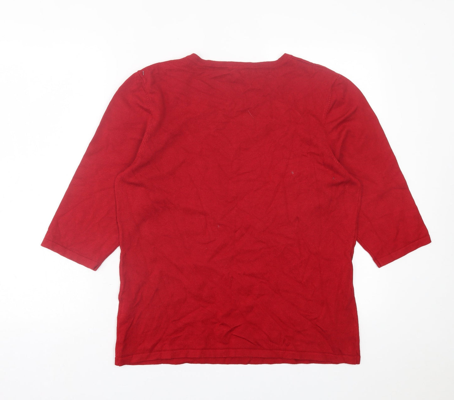Womens UK Size XL Anna Rose Red Pullover Jumper