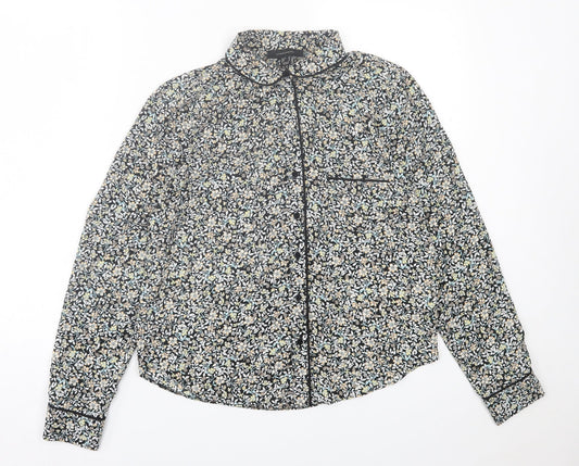 Womens UK Size 10 Atmosphere Multicoloured Basic Button-Up