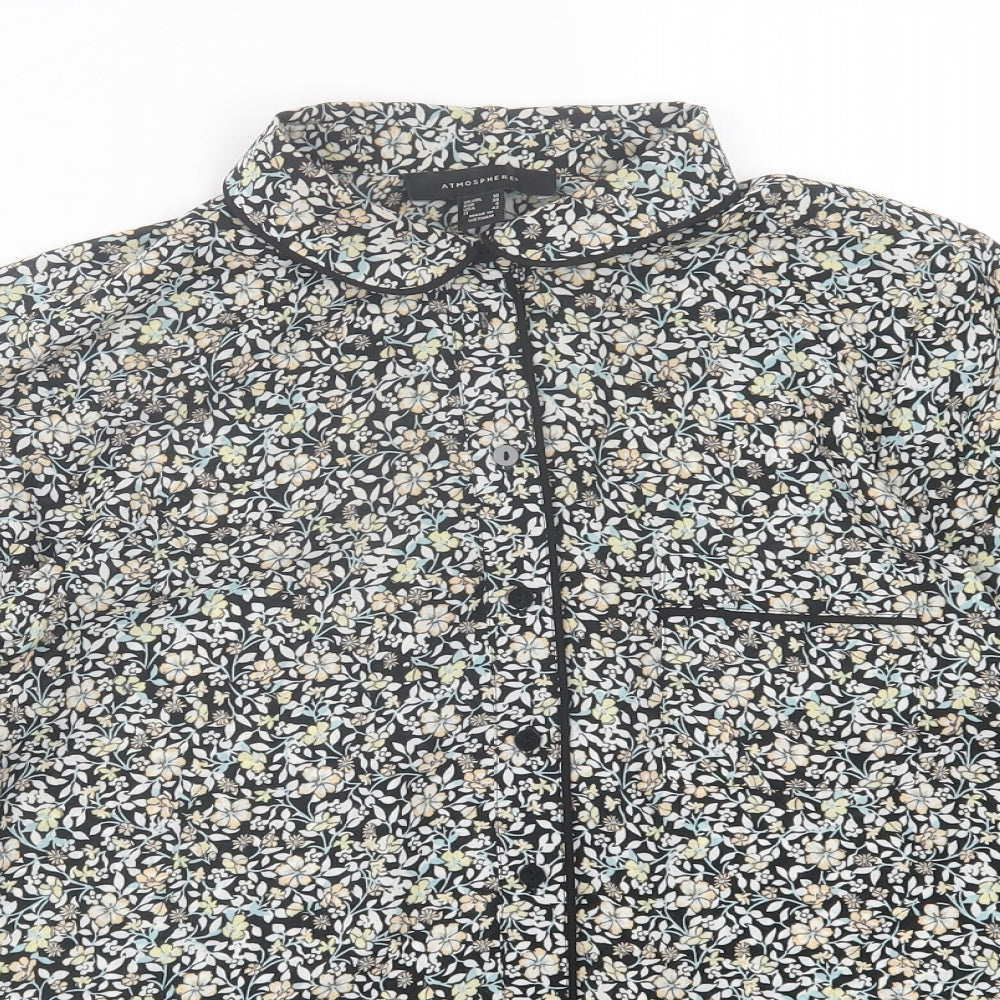 Womens UK Size 10 Atmosphere Multicoloured Basic Button-Up