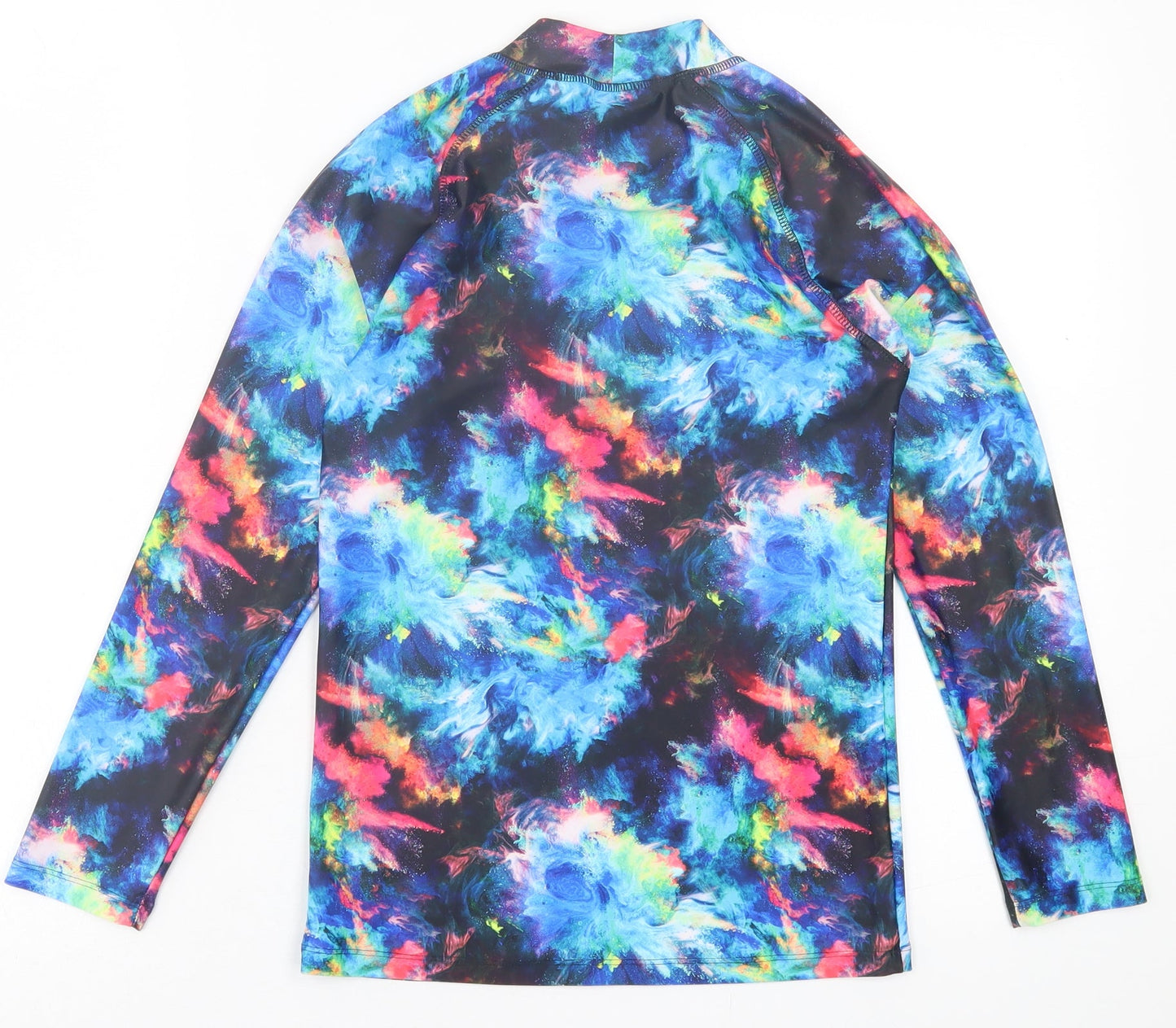 NEXT Girls Multicoloured Geometric Polyester Basic Casual Size 12 Years High Neck Pullover