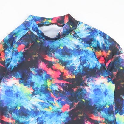NEXT Girls Multicoloured Geometric Polyester Basic Casual Size 12 Years High Neck Pullover