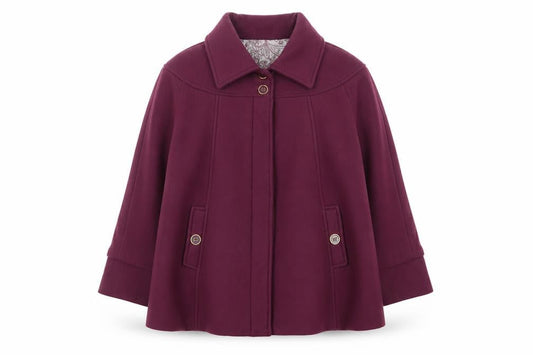 Womens UK Size 18 Anne De Lancay Pink Overcoat