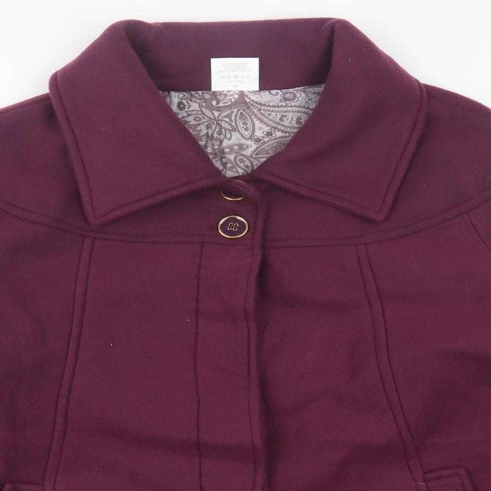 Womens UK Size 18 Anne De Lancay Pink Overcoat