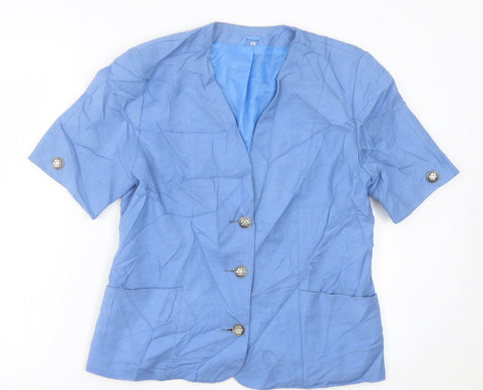 Womens UK Size 14 Preworn Blue Jacket