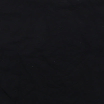 F&F Girls Black  Cotton Cropped T-Shirt Size 11-12 Years Crew Neck Pullover - Arizona