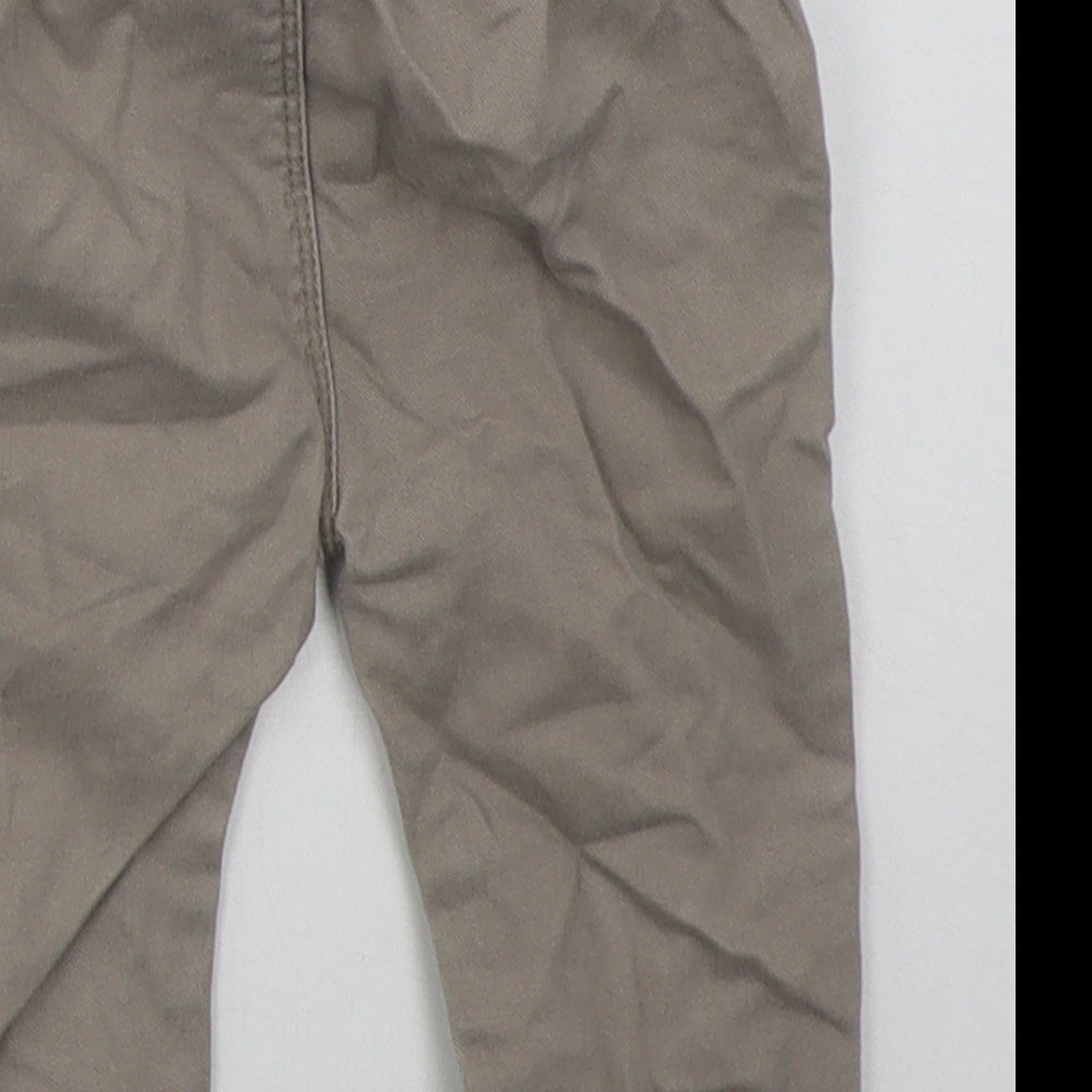 George Boys Beige  Cotton Capri Jeans Size 6-9 Months  Button