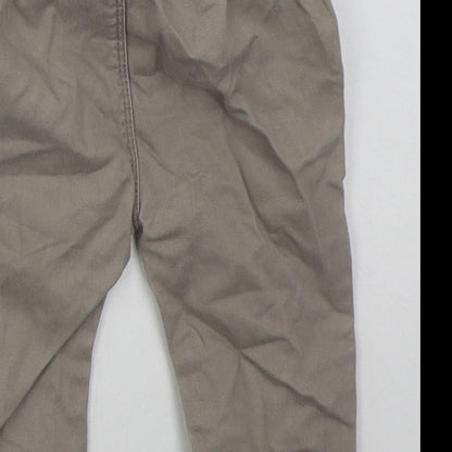 George Boys Beige  Cotton Capri Jeans Size 6-9 Months  Button