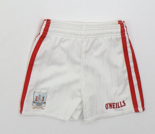 O'Neills Boys White  Polyester Sweatpants Trousers Size 0-3 Months   - Corgaigh