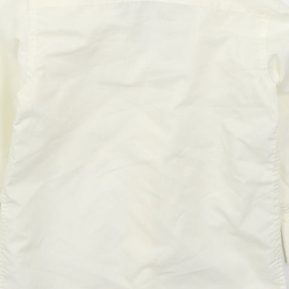 Flamingo Boys Ivory  Polyester Basic Button-Up Size 2-3 Years Collared Button