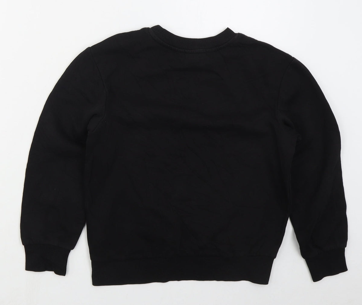 H&M Boys Black  Cotton Pullover Sweatshirt Size 9-10 Years  Pullover