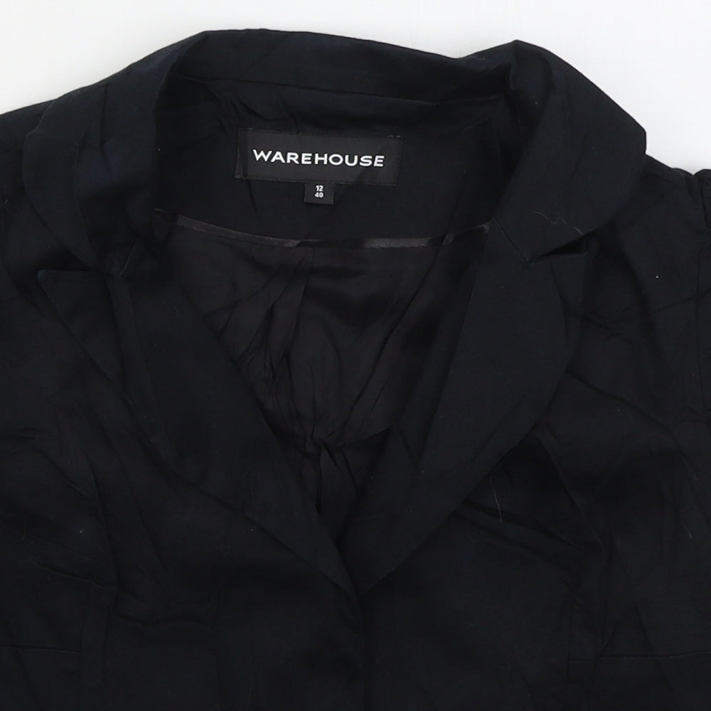 Womens UK Size 12 Warehouse Black Jacket