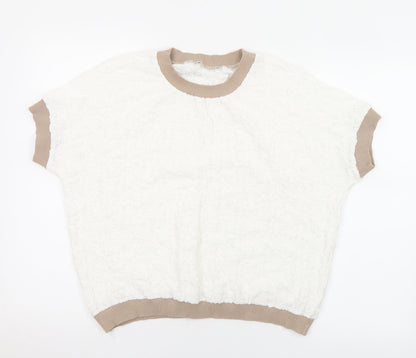 Womens UK Size S Preworn White  T-Shirt